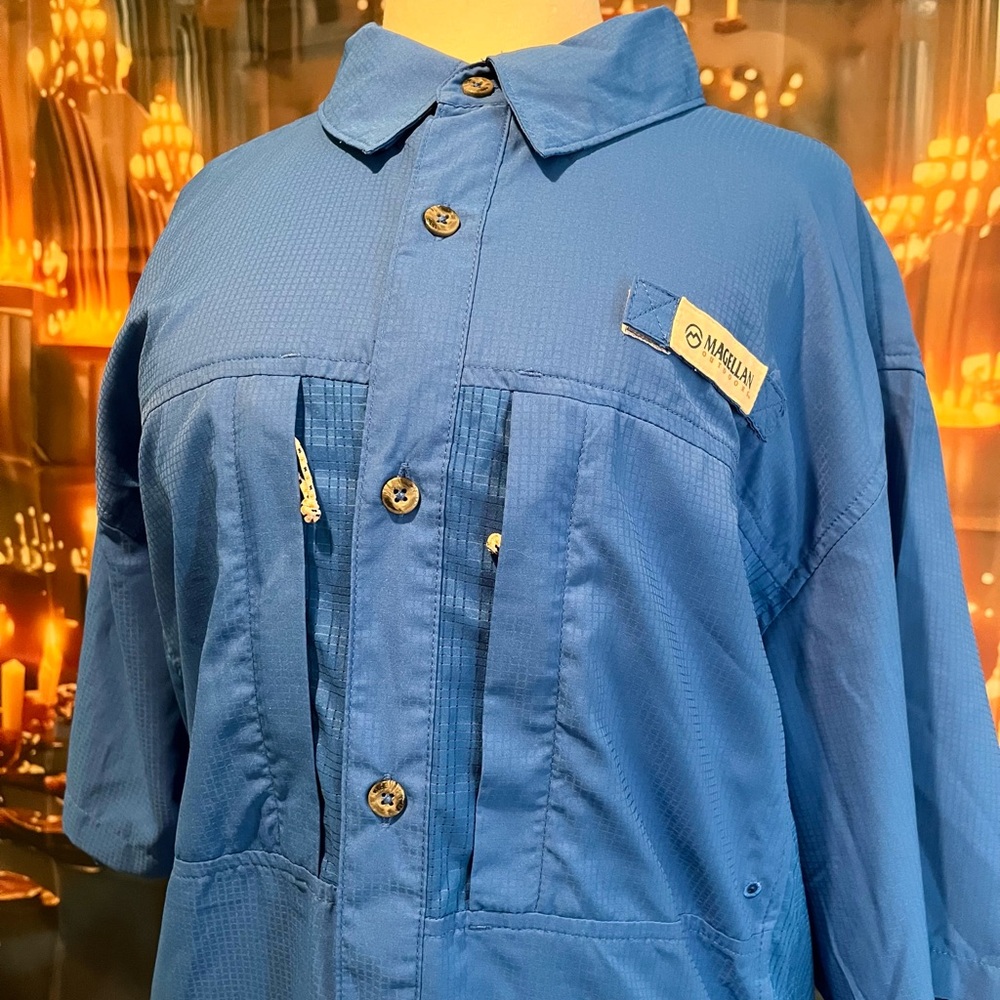 Magellan Blue Button-Up Shirt